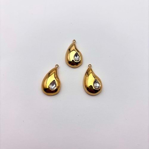 Gold Damla Model 10 mm 1 Adet