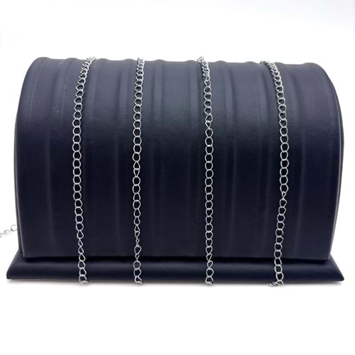 İnce Zincir Model 0.6 mm Gümüş 1 m 1 Adet