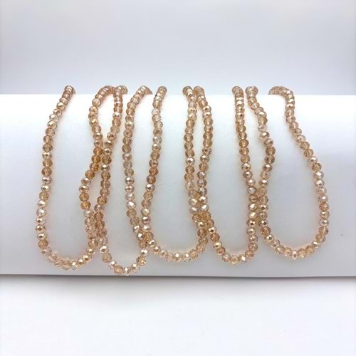 6 mm Kristal Boncuk 1 Dizi