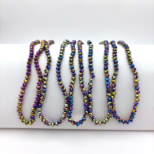 6 mm Kristal Boncuk 1 Dizi