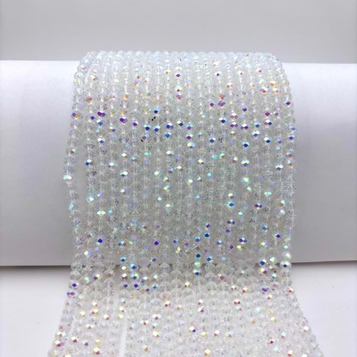 6 mm Kristal Boncuk 1 Dizi