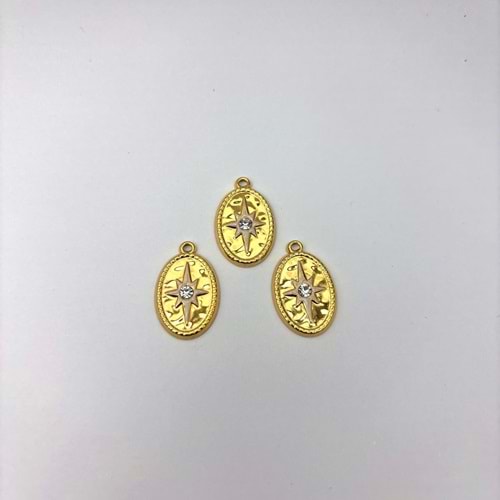 Çelik Kolye Ucu 1 Adet