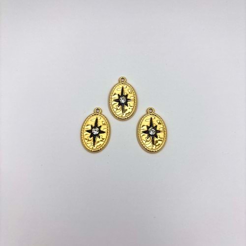 Çelik Kolye Ucu 1 Adet