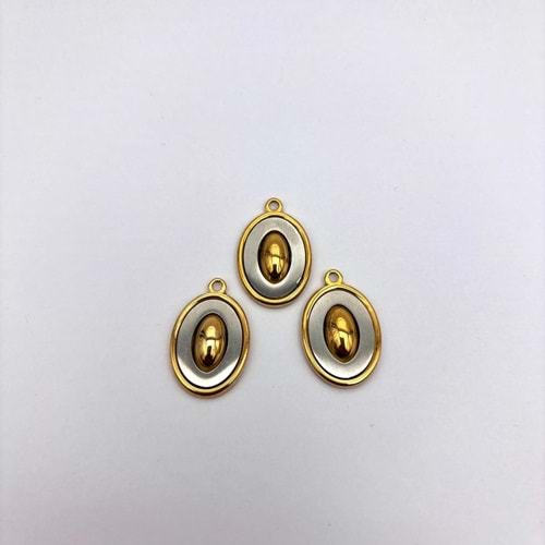 Çelik Kolye Ucu 1 Adet