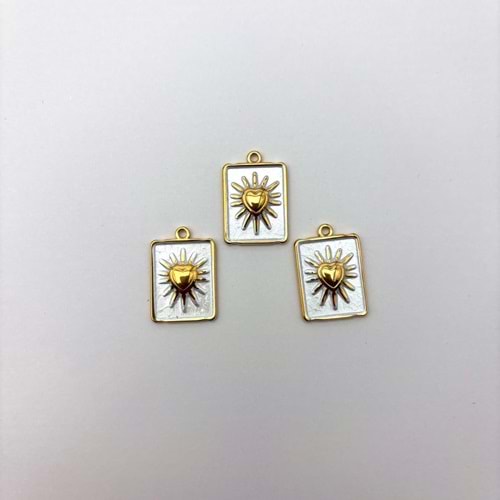 Çelik Kolye Ucu 1 Adet