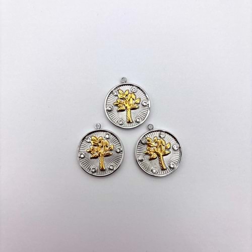 Çelik Kolye Ucu 1 Adet