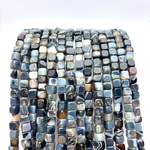 Doğal Taş Akik Küp Kesim 1 Dizi