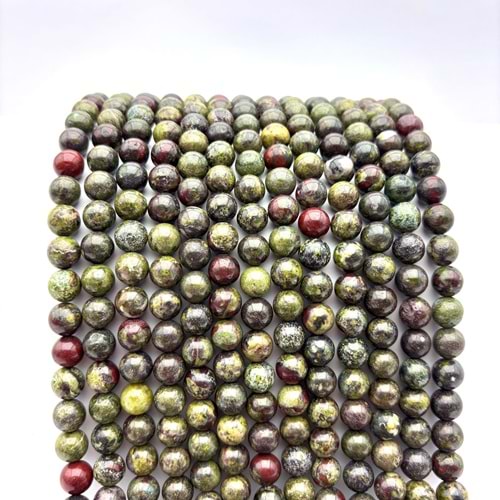 Doğal Taş Kan Taşı 8 mm 1 Dizi