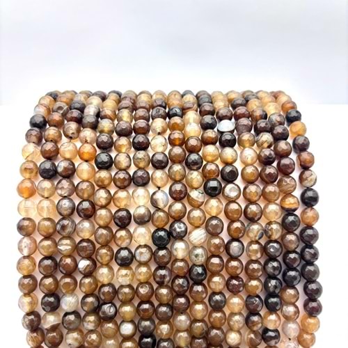 Doğal Taş Akik 8 mm 1 Dizi