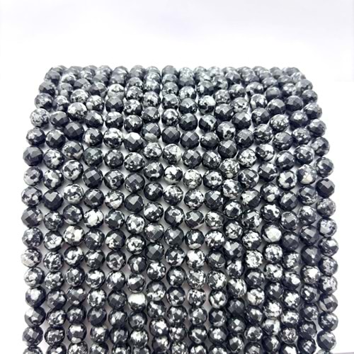 Doğal Taş Obsidyen 8 mm 1 Dizi