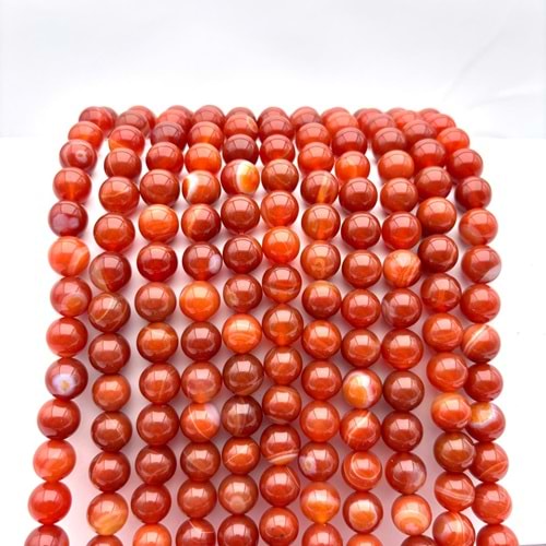 Doğal Taş Akik 10 mm 1 Dizi