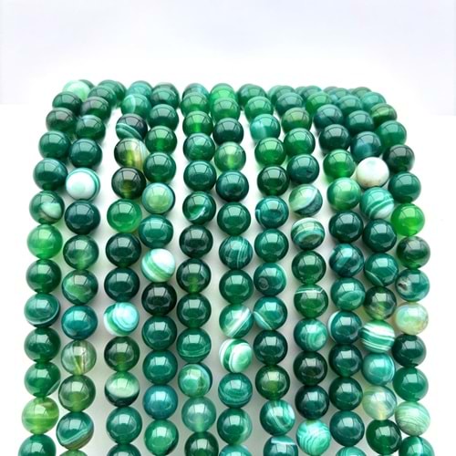 Doğal Taş Akik 10 mm 1 Dizi