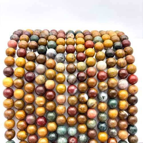 Doğal Taş Jasper 10 mm 1 Dizi