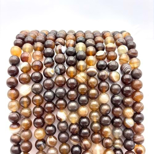 Doğal Taş Akik 10 mm 1 Dizi