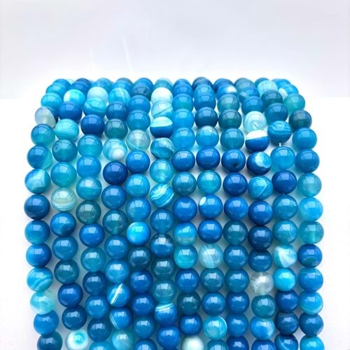 Doğal Taş Akik 10 mm 1 Dizi