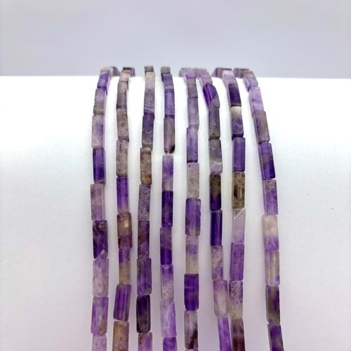 Doğal Taş Boru Kesim Ametist 1 Dizi