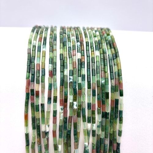 Doğal Taş Boru Kesim Hint Akik 1 Dizi