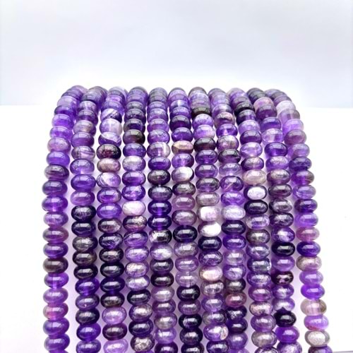 Doğal Taş Rondela Kesim Ametist 1 Dizi