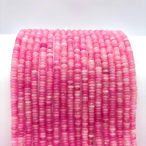 Doğal Taş Rondela Kesim Pembe Kuvars 1 Dizi