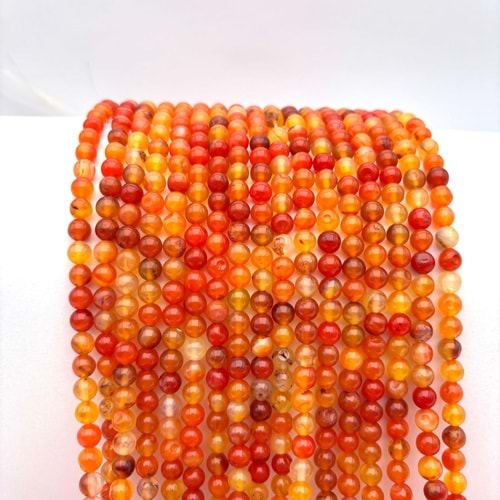 Doğal Taş Akik 6 mm 1 Dizi