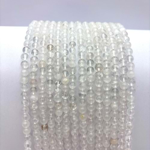 Doğal Taş Kristal Kuvars 6 mm 1 Dizi