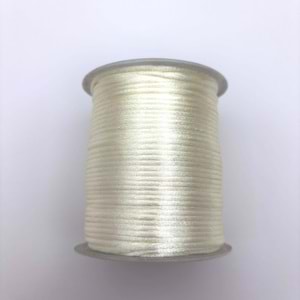 Floş İp Krem 5 mm Bobin 100 M-1 Adet