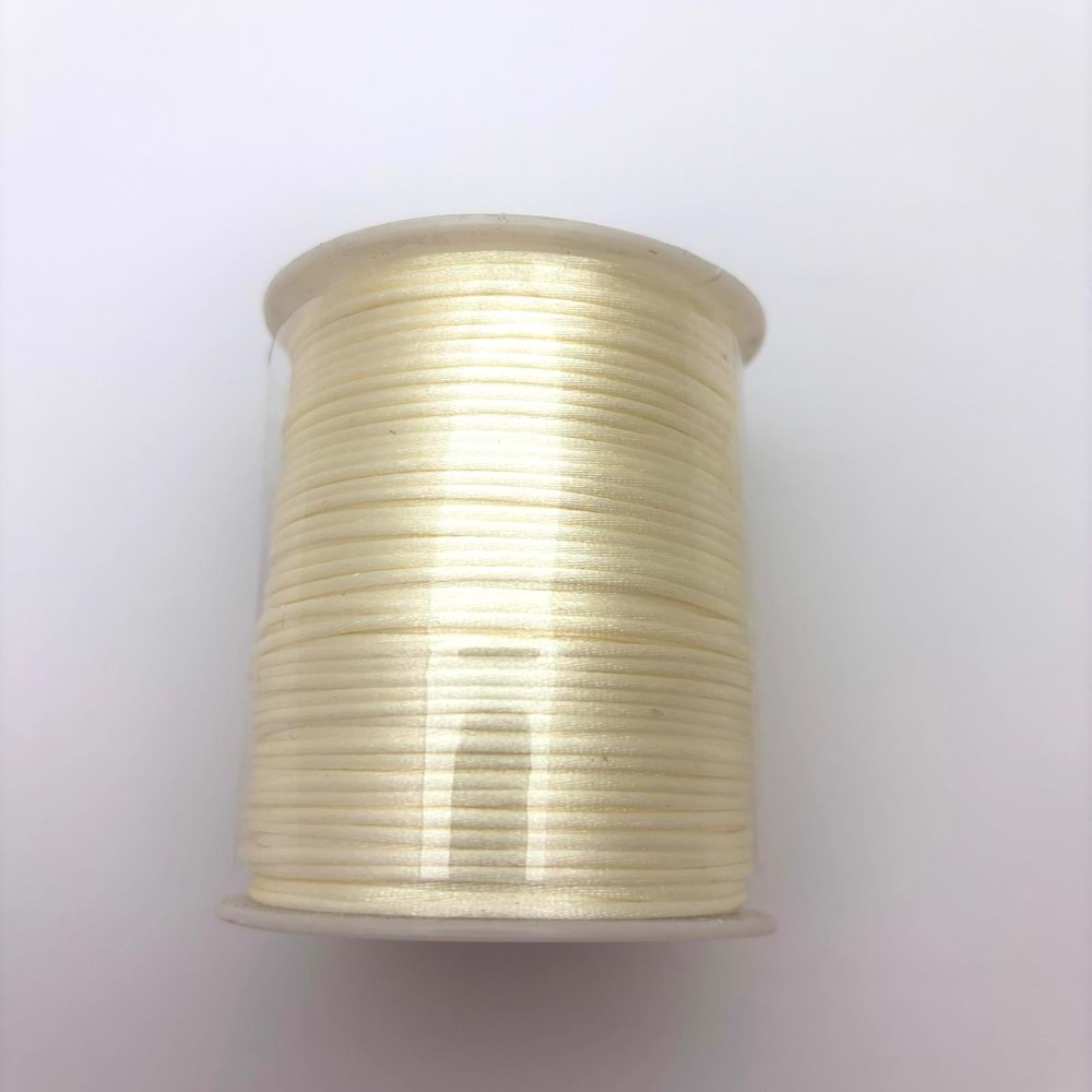 Floş İp Krem 2 mm Bobin 100 M-1 Adet