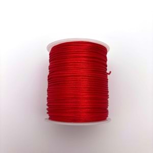 Floş İp Kırmızı 2 mm Bobin 100 M-1 Adet