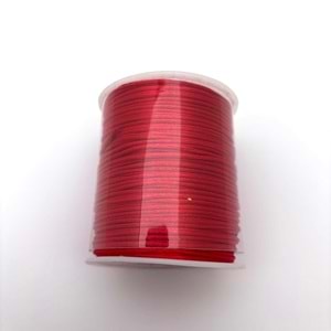 Floş İp Kırmızı 2 mm Bobin 100 M-1 Adet