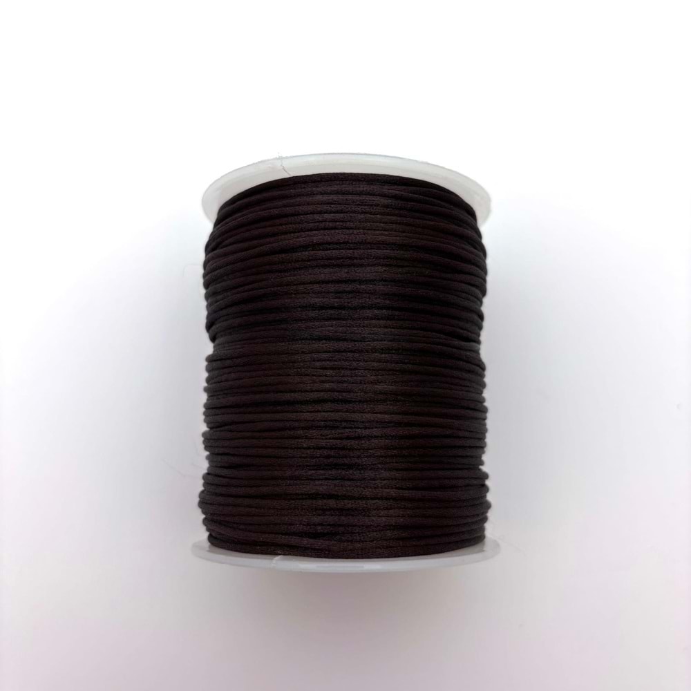 Floş İp Kahverengi 2 mm Bobin 100 M-1 Adet