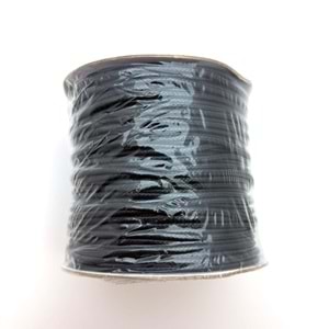 Deri İp Siyah 2.5 mm Bobin 100 M-1 Adet