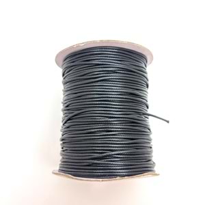Deri İp Siyah 1.5 mm Bobin 100 M-1 Adet