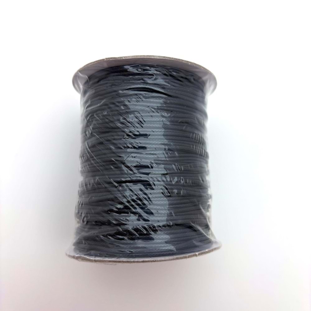 Deri İp Siyah 1.5 mm Bobin 100 M-1 Adet