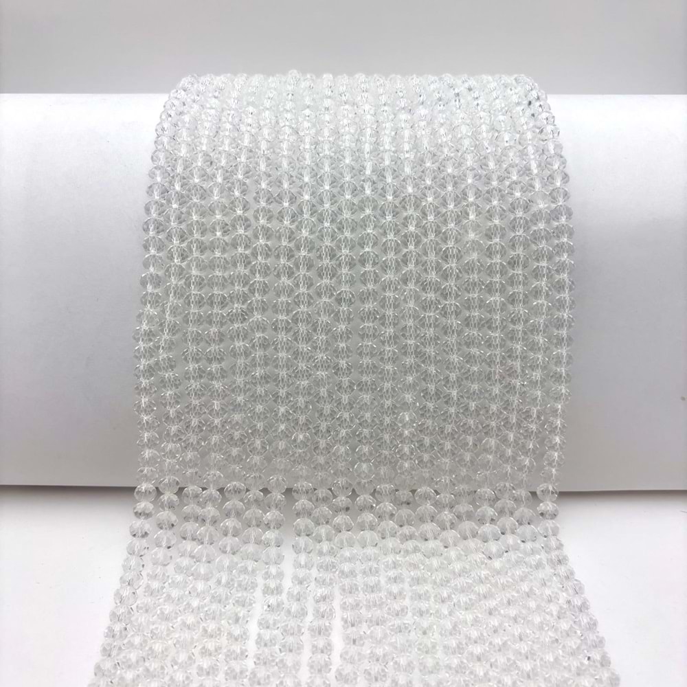 6 mm Kristal Boncuk 1 Dizi