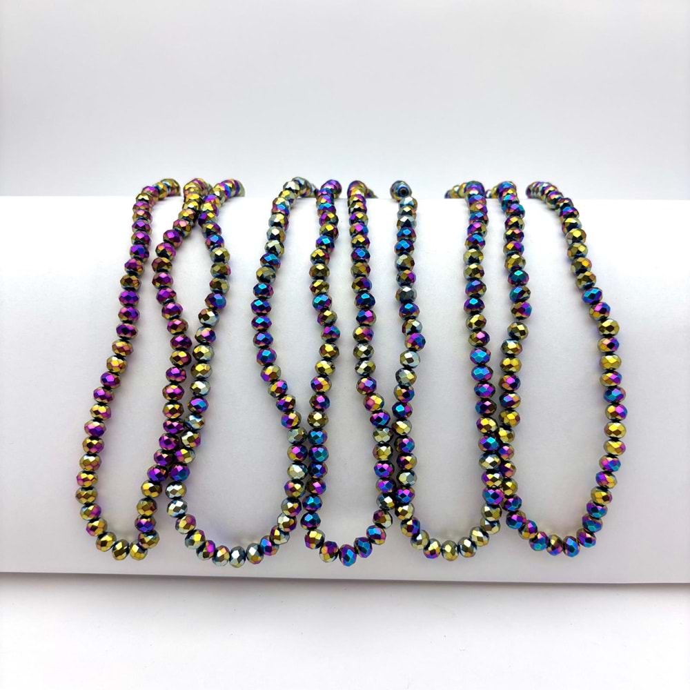 6 mm Kristal Boncuk 1 Dizi