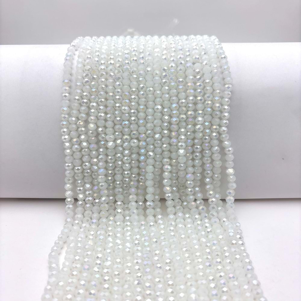 6 mm Kristal Boncuk 1 Dizi