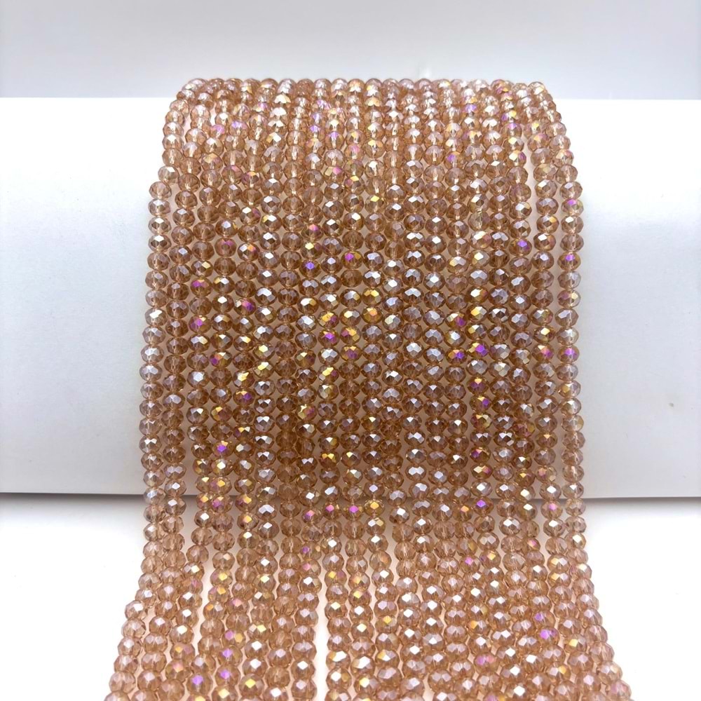 6 mm Kristal Boncuk 1 Dizi