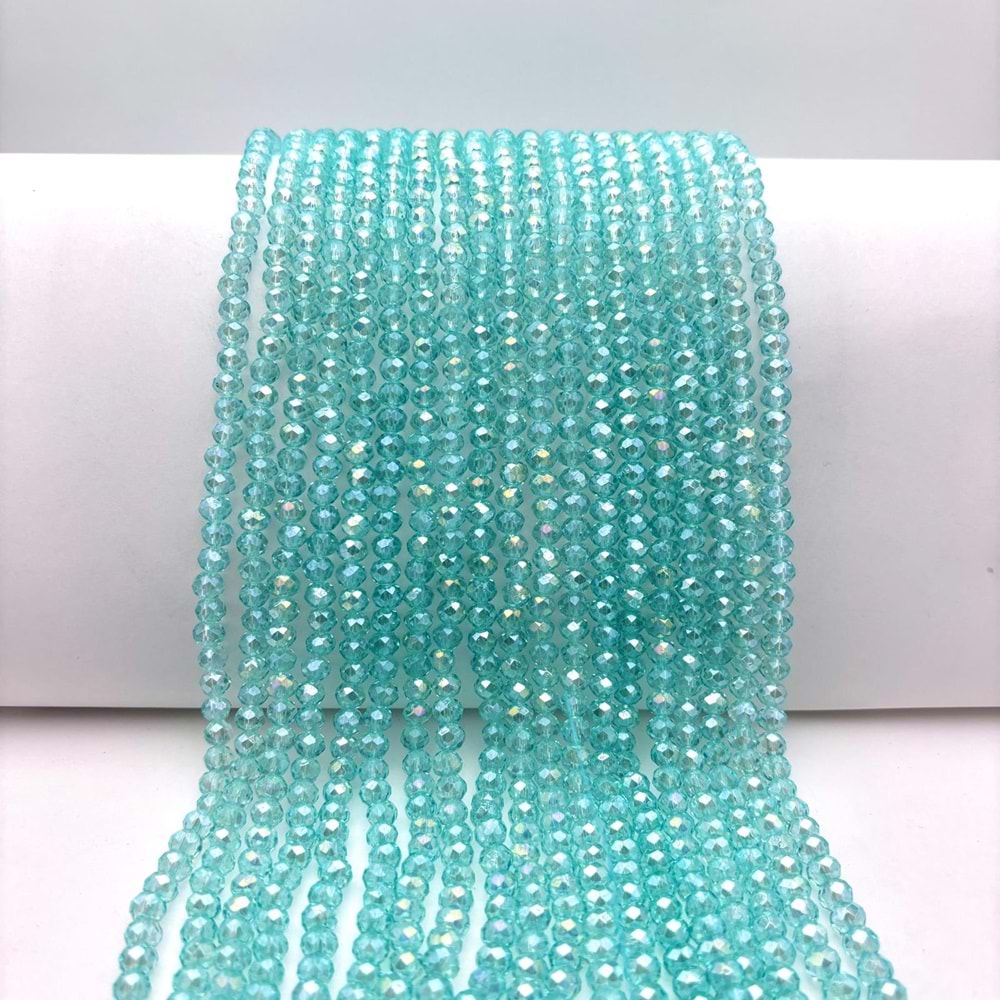 6 mm Kristal Boncuk 1 Dizi