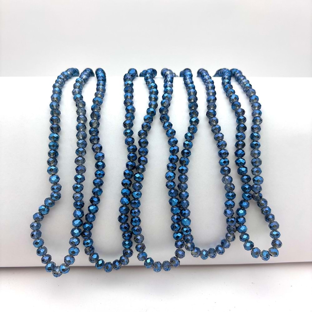 6 mm Kristal Boncuk 1 Dizi