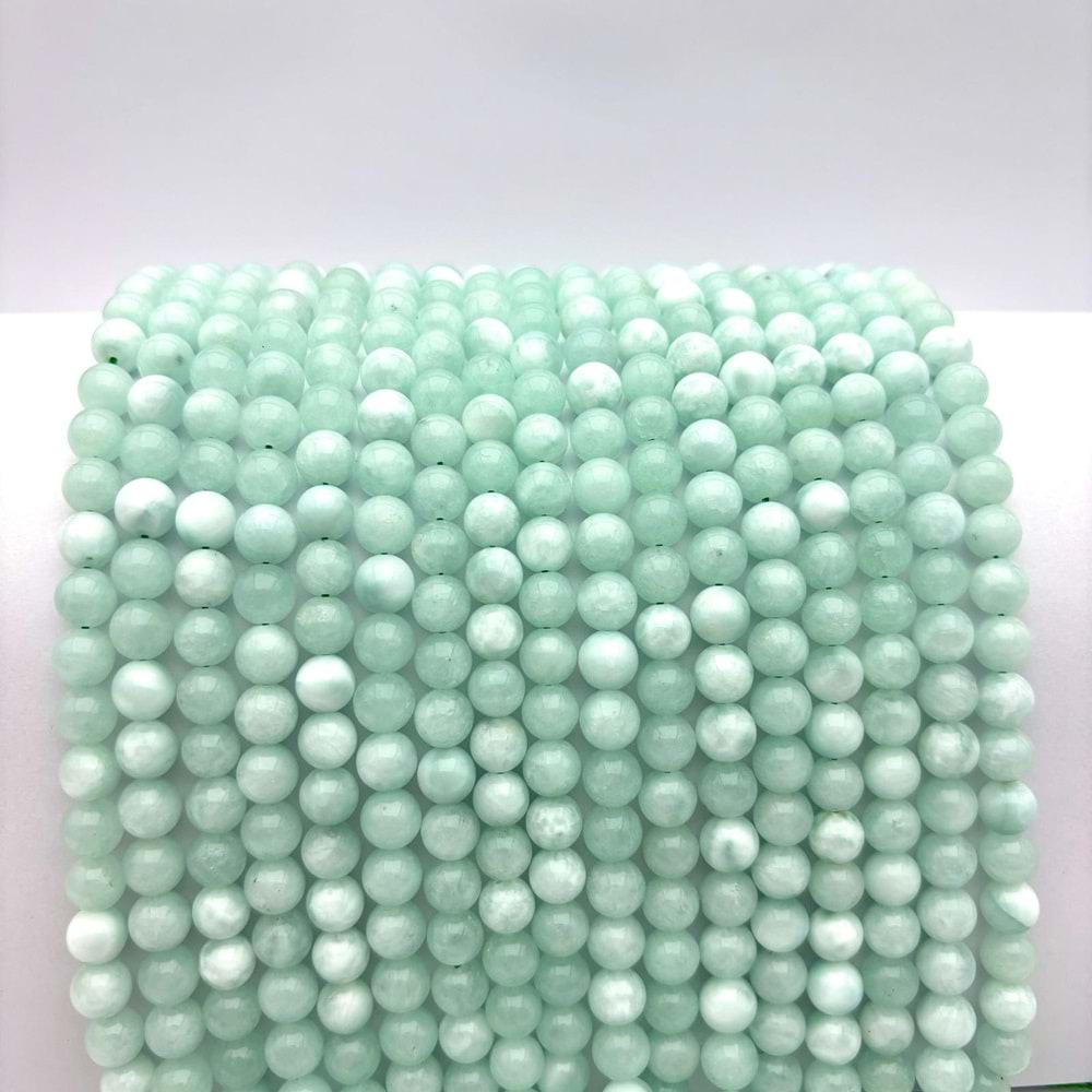 Doğal Taş Larimar 8 mm 1 Dizi