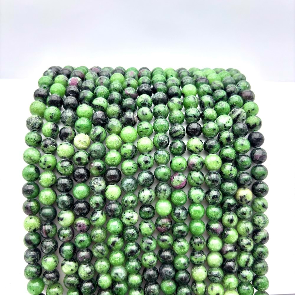 Doğal Taş Anyolit 8 mm 1 Dizi