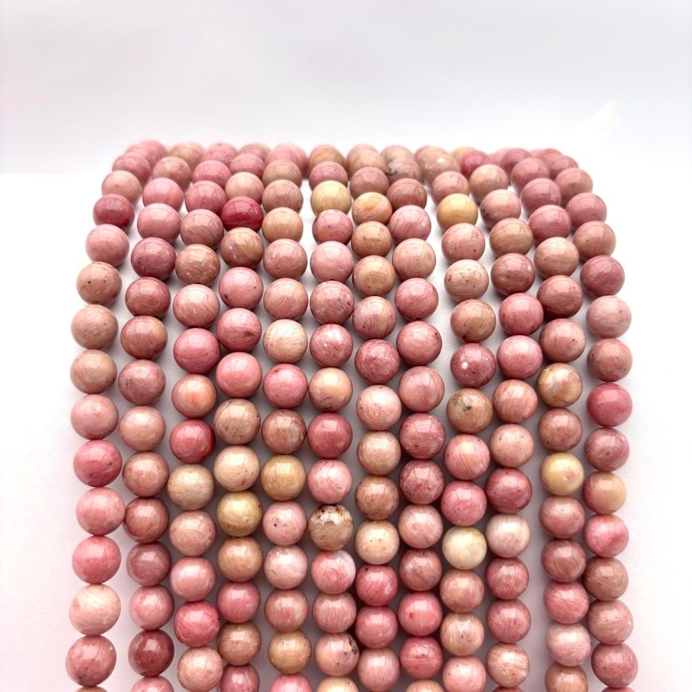 Doğal Taş Rodonit 8 mm 1 Dizi