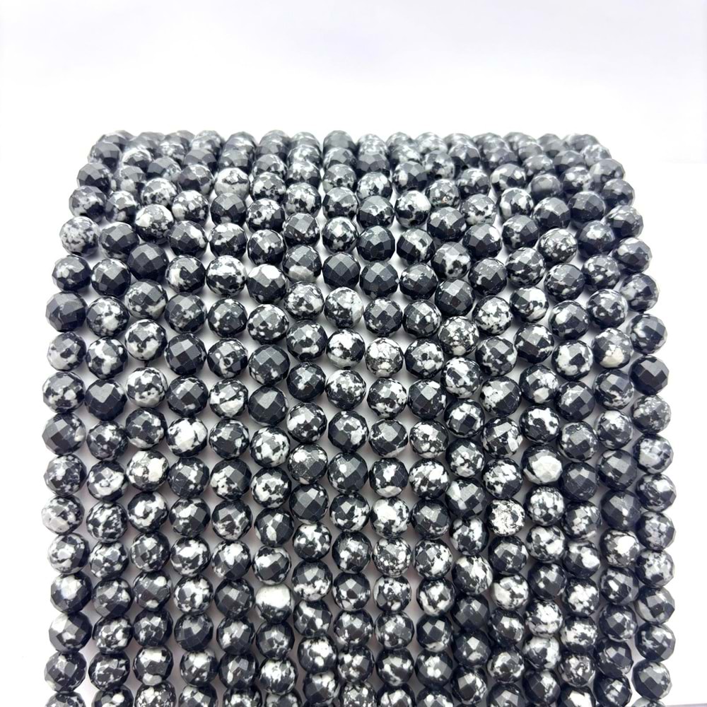 Doğal Taş Obsidyen 8 mm 1 Dizi