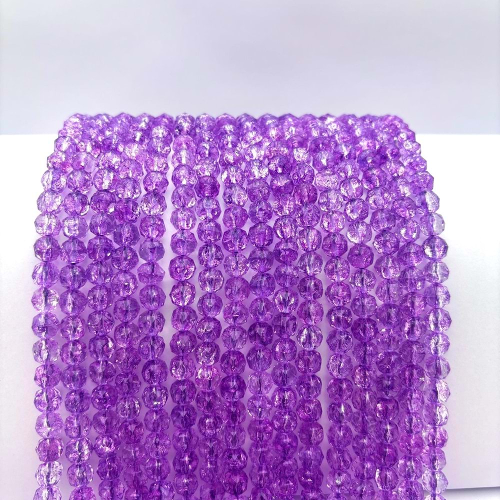 Doğal Taş Kristal Kuvars 8 mm 1 Dizi