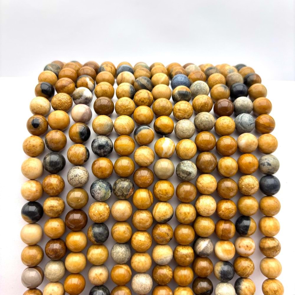 Doğal Taş Jasper 10 mm 1 Dizi