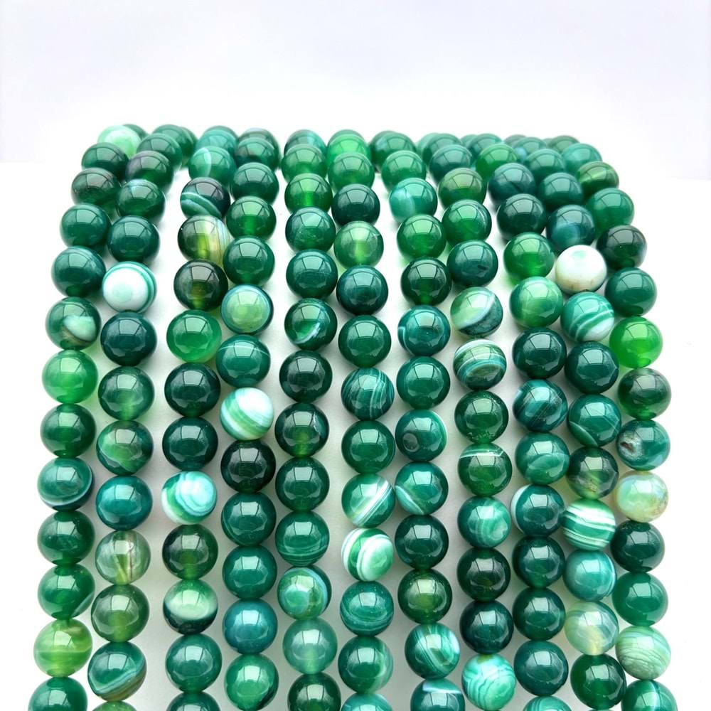 Doğal Taş Akik 10 mm 1 Dizi