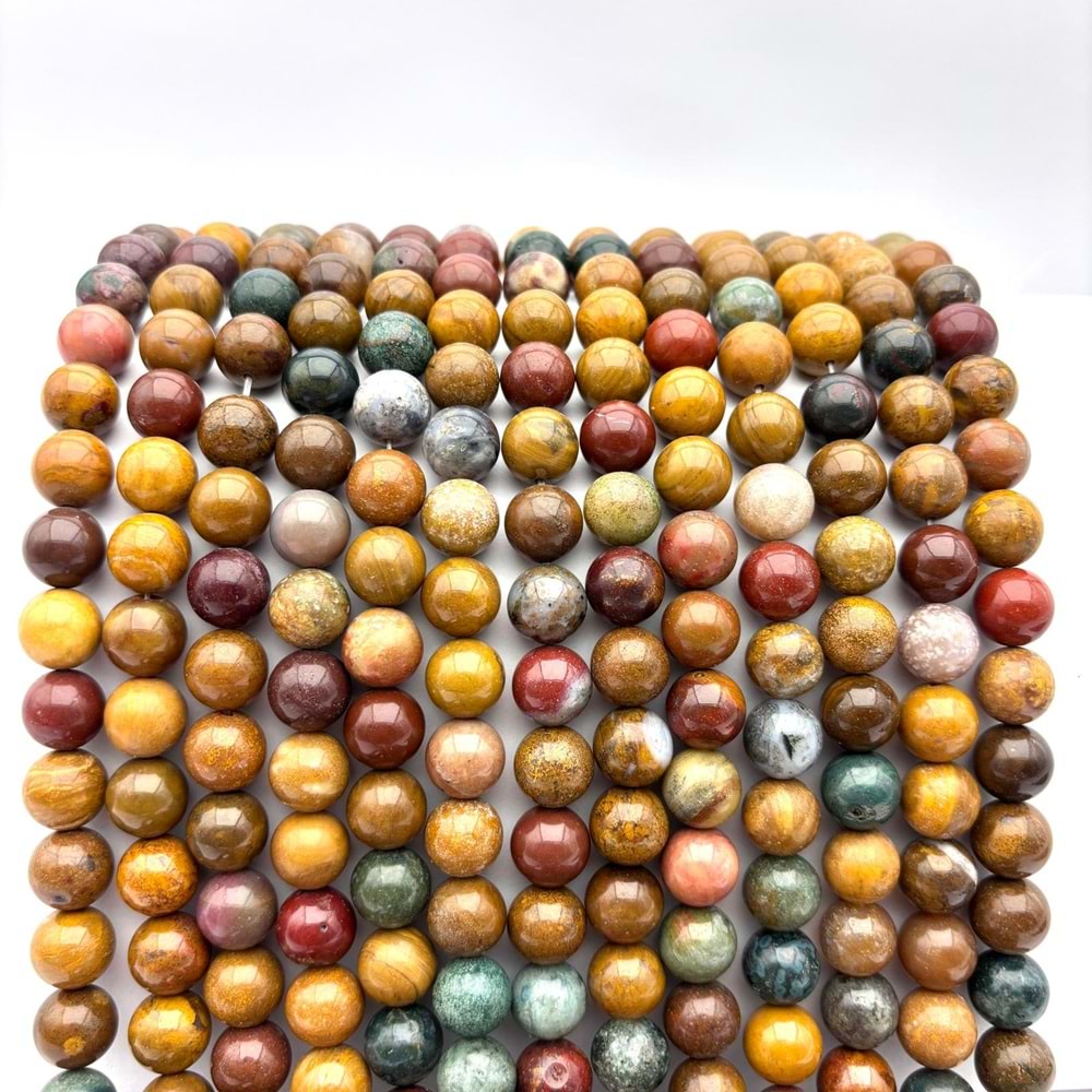 Doğal Taş Jasper 10 mm 1 Dizi