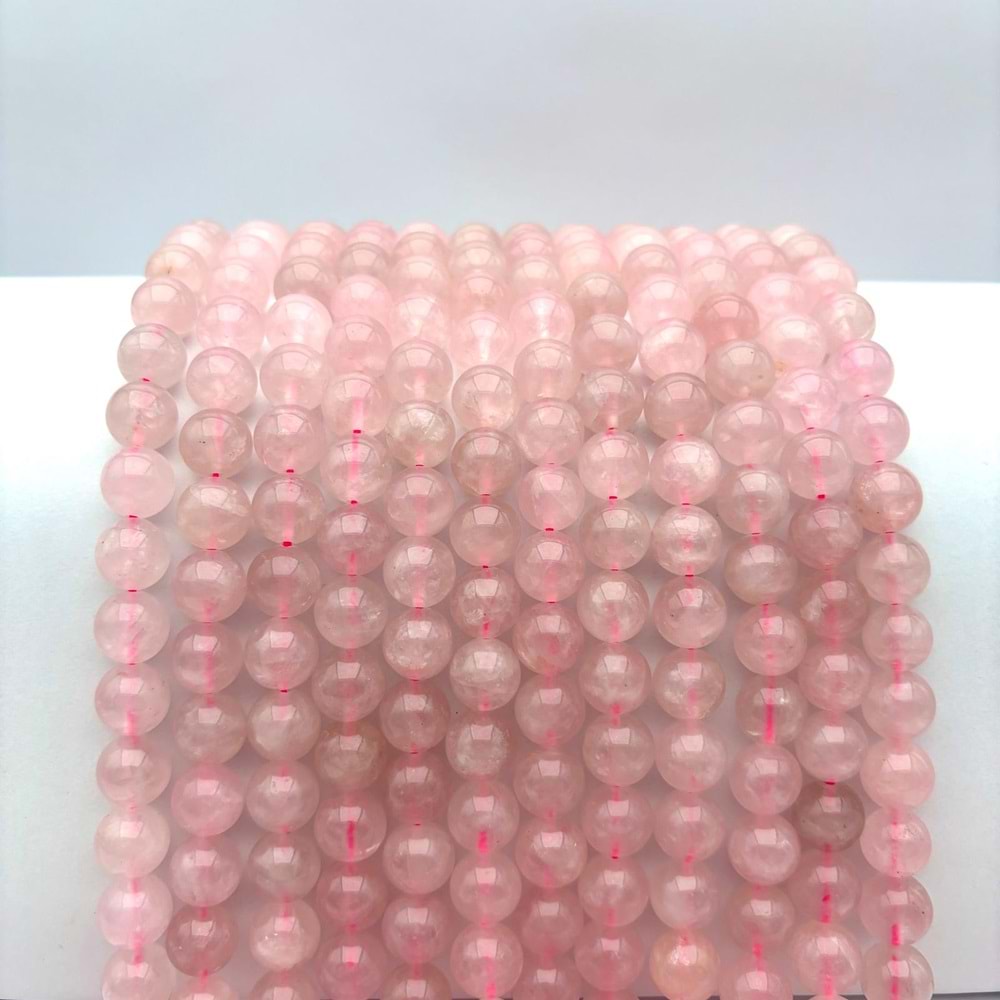 Doğal Taş Pembe Kuvars 10 mm 1 Dizi