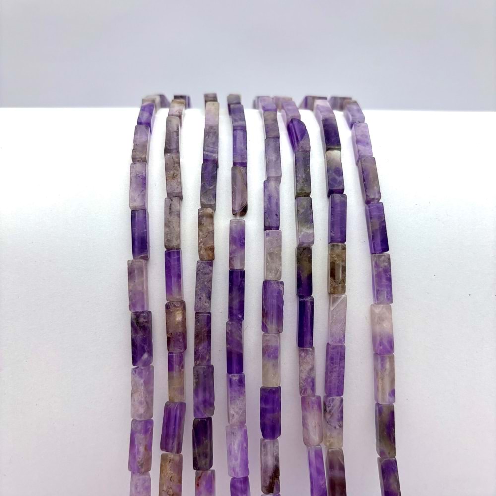 Doğal Taş Boru Kesim Ametist 1 Dizi