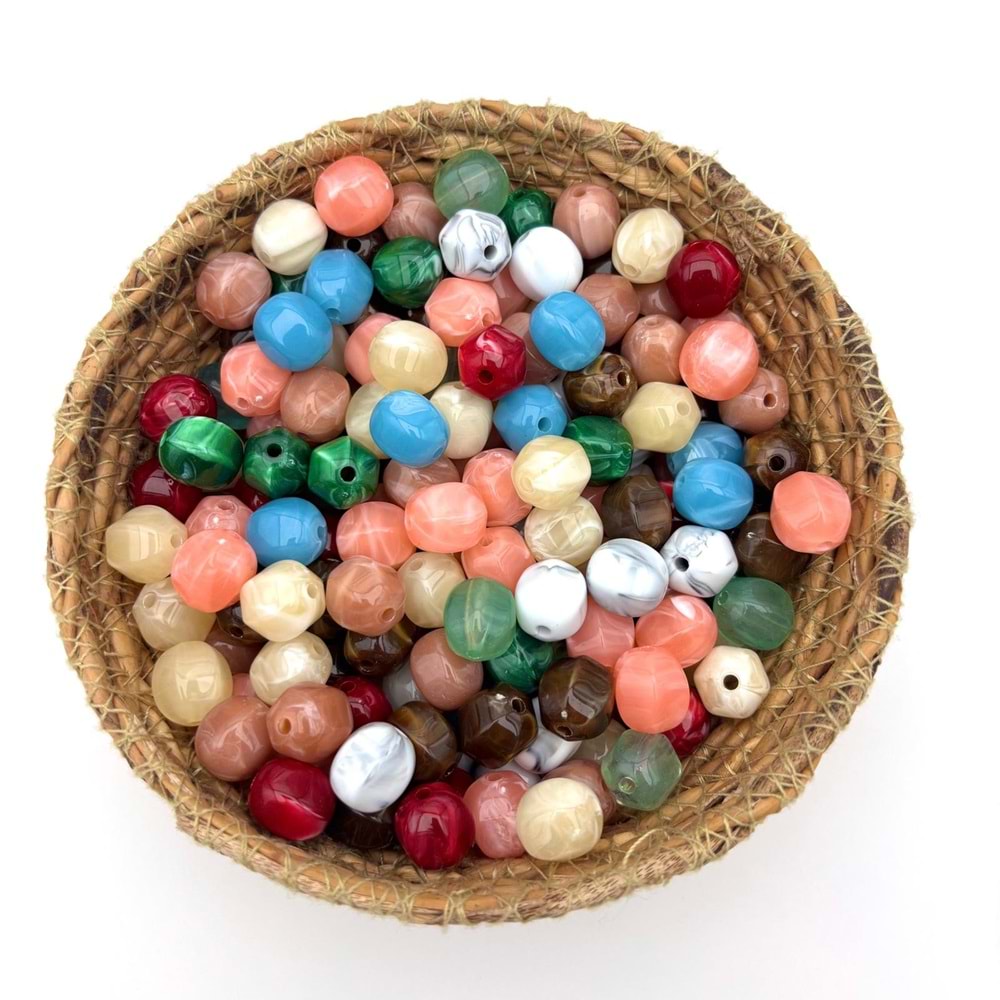 Akrilik Şekilli Boncuk 15x19 mm 50 Gr